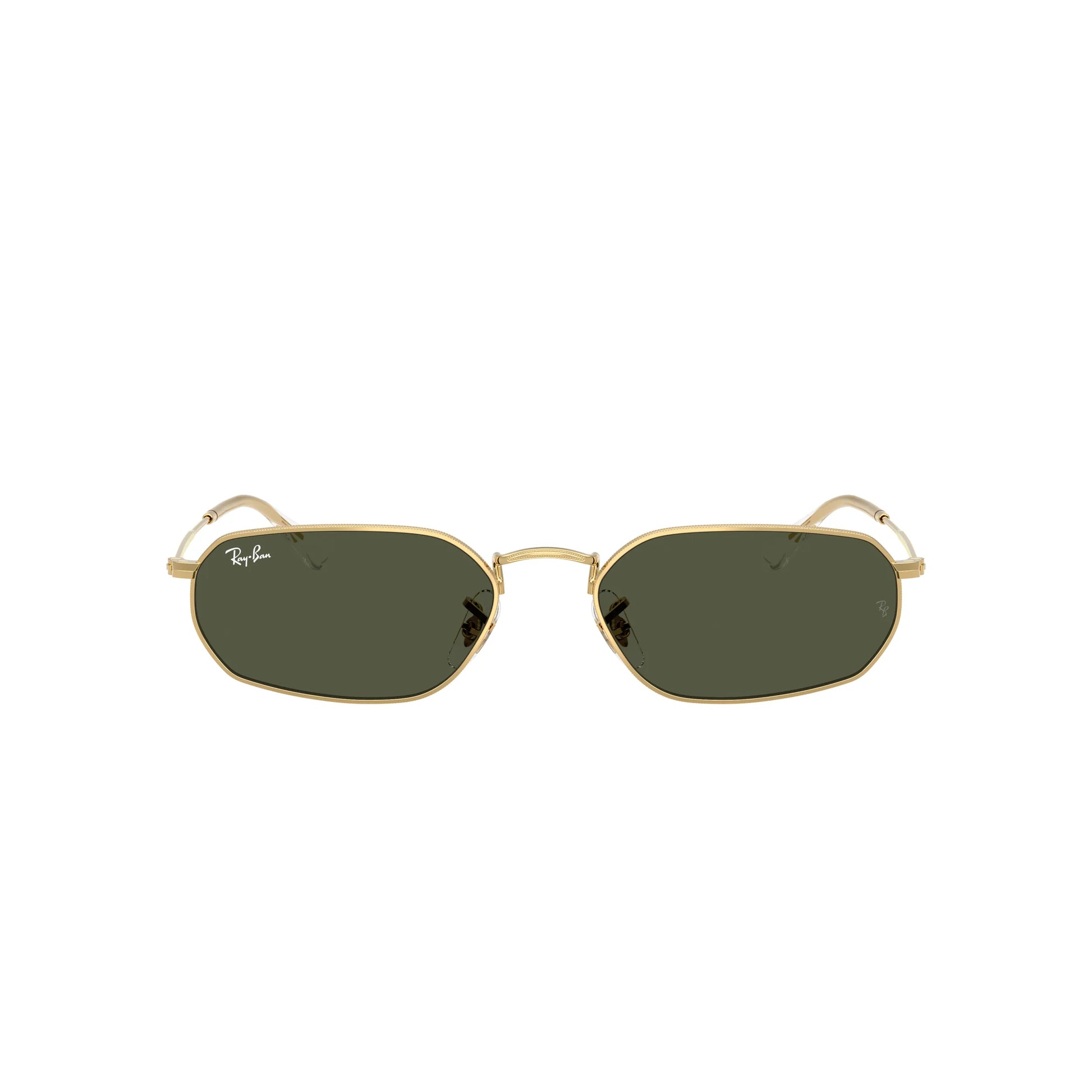 Occhiali da sole Ray-Ban RB3947 001/31 Gold Green geometrici