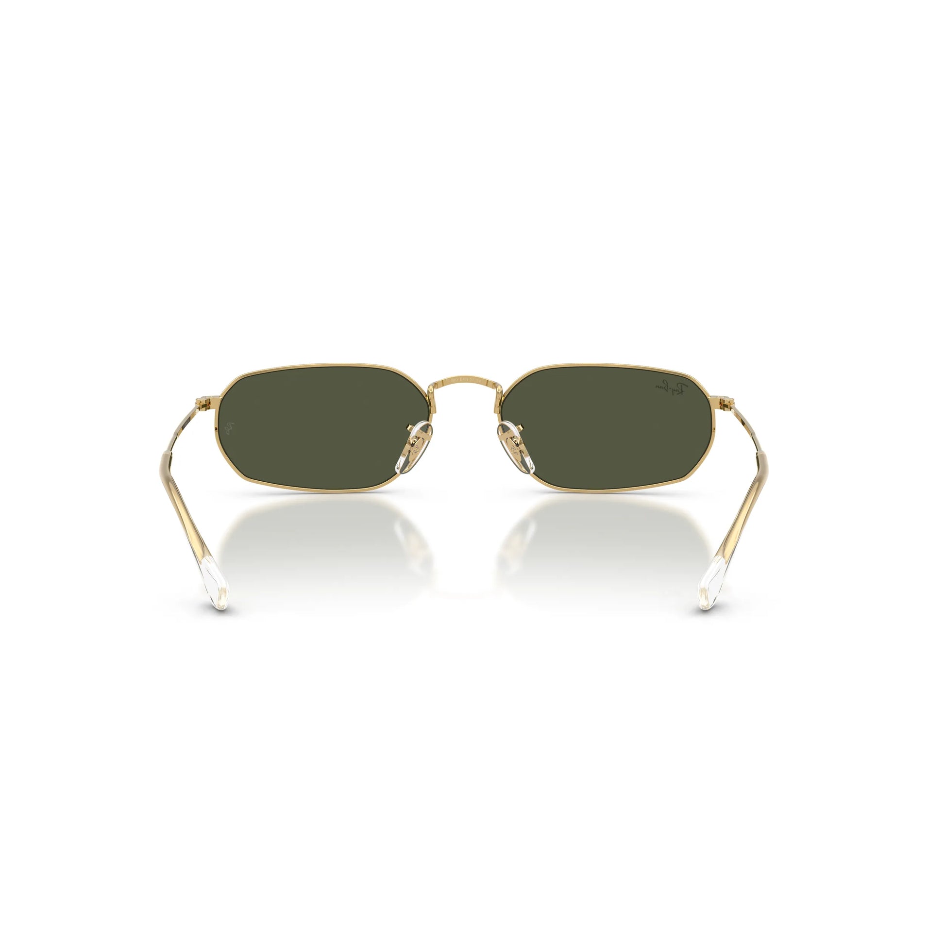Occhiali da sole Ray-Ban RB3947 001/31 Gold Green geometrici -dettagli1