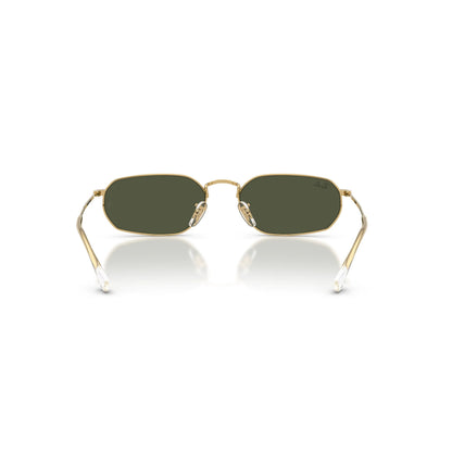 Occhiali da sole Ray-Ban RB3947 001/31 Gold Green geometrici -dettagli1