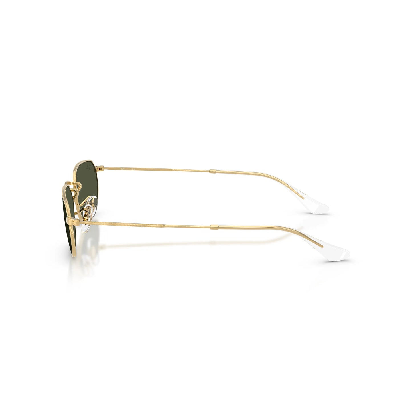 Occhiali da sole Ray-Ban RB3947 001/31 Gold Green geometrici -dettagli
