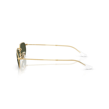 Occhiali da sole Ray-Ban RB3947 001/31 Gold Green geometrici -dettagli