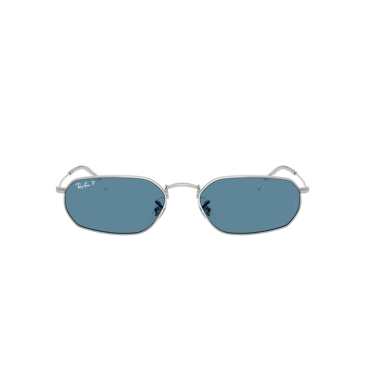 Occhiali da sole Ray-Ban RB3947 003/S2 Silver Blue Polarized geometrici