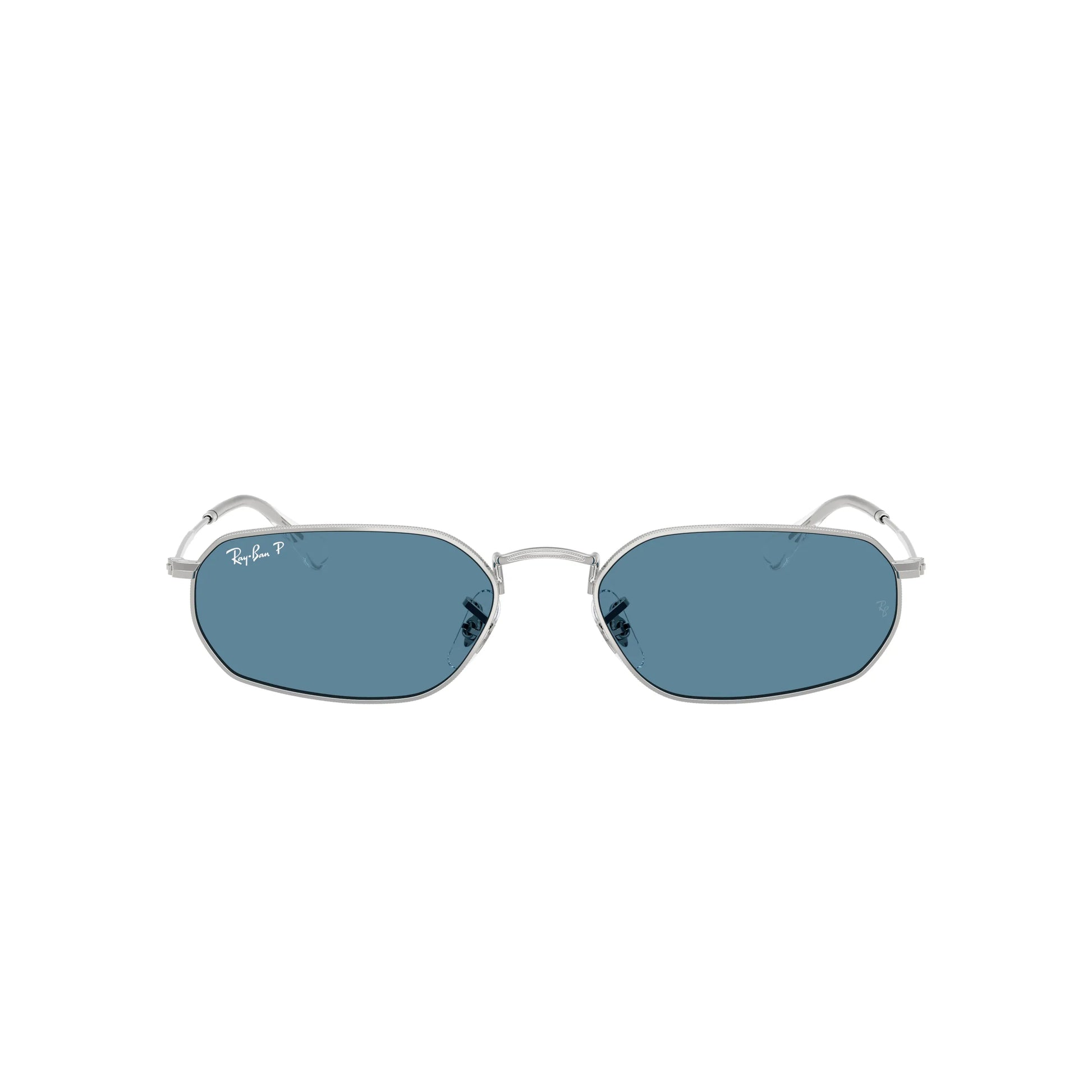 Occhiali da sole Ray-Ban RB3947 003/S2 Silver Blue Polarized geometrici