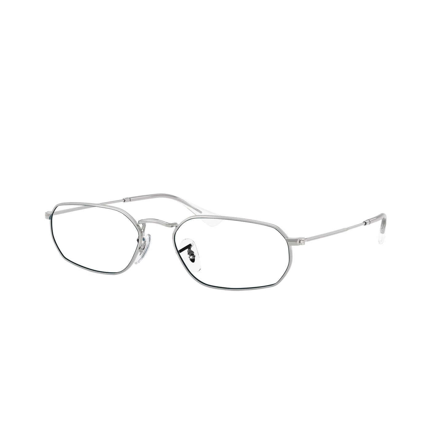 Occhiali da sole Ray-Ban RB3947 003/S2 Silver Blue Polarized geometrici -dettagli3