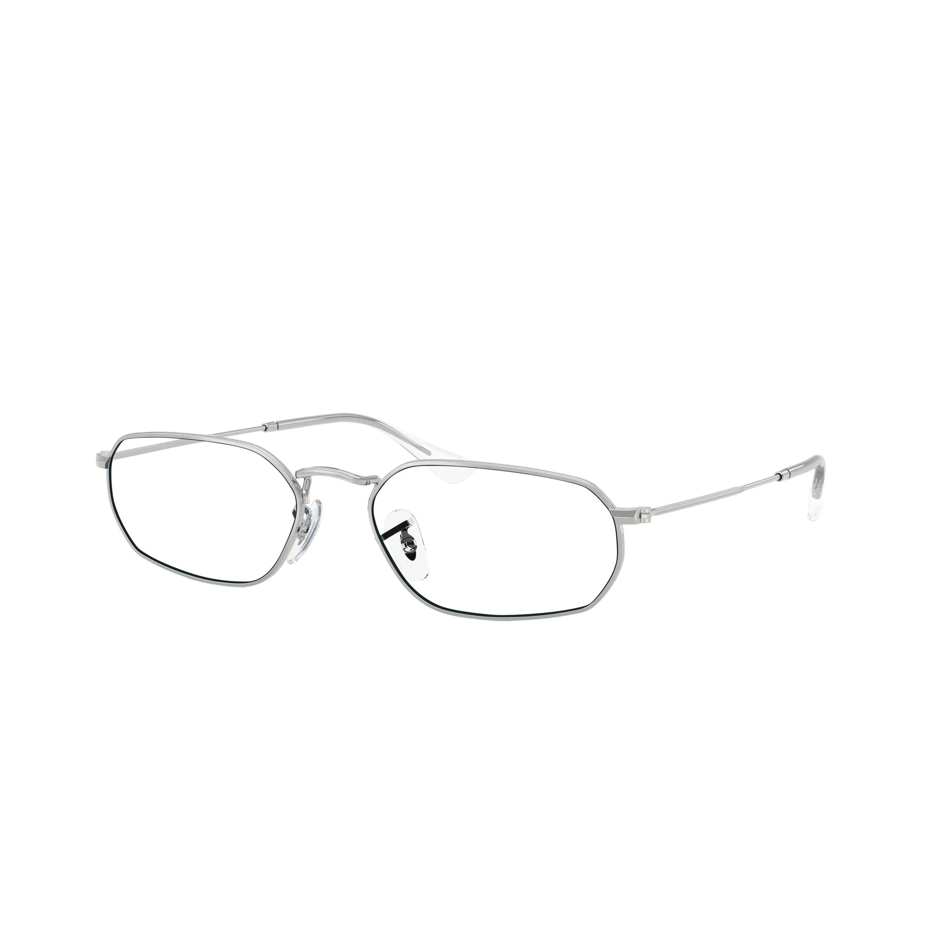 Occhiali da sole Ray-Ban RB3947 003/S2 Silver Blue Polarized geometrici -dettagli3
