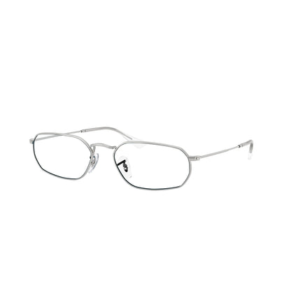 Occhiali da sole Ray-Ban RB3947 003/S2 Silver Blue Polarized geometrici -dettagli3