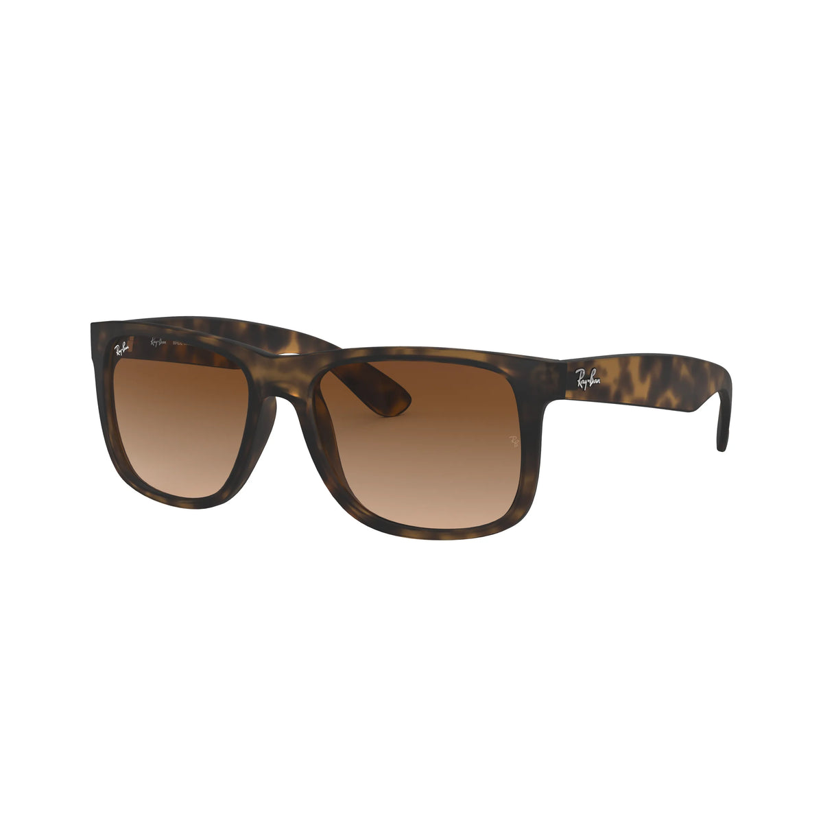 Occhiali da sole Ray-Ban Justin RB4165 710/13 Havana chiaro gommato rettangolare