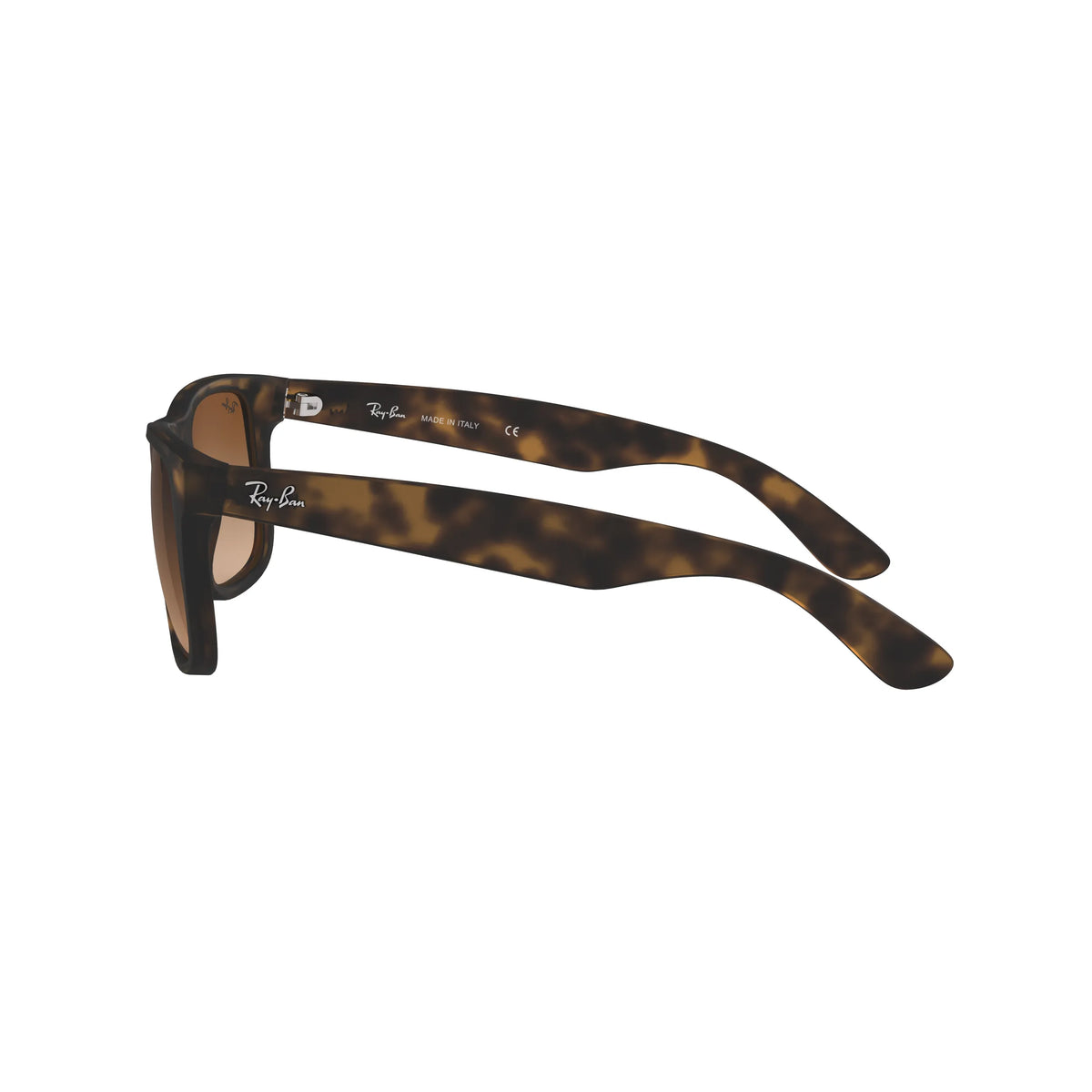 Occhiali da sole Ray-Ban Justin RB4165 710/13 Havana chiaro gommato rettangolare