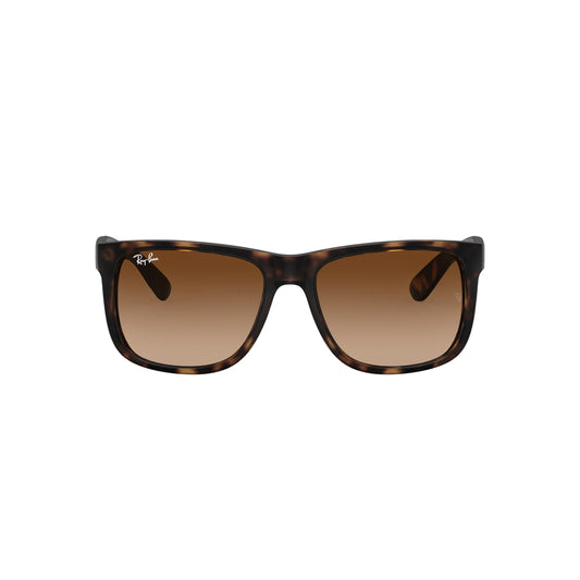 Occhiali da sole Ray-Ban Justin RB4165 710/13 Havana chiaro gommato rettangolare
