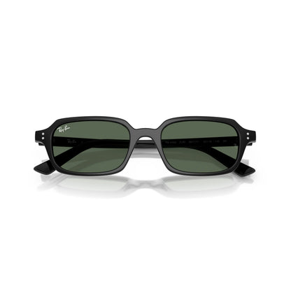 Occhiali da sole Ray-Ban RB4455 6677/71 Nero rettangolare