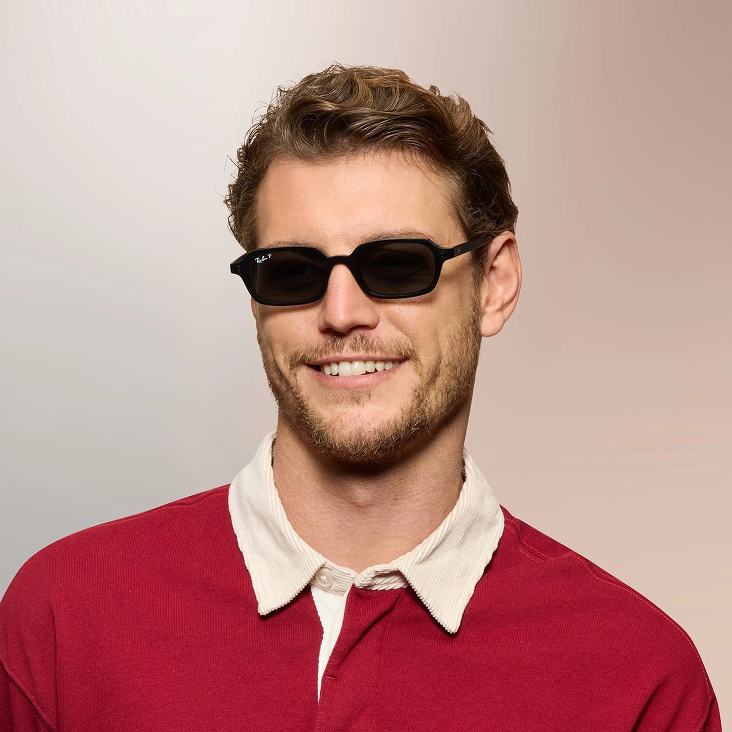 Occhiali da sole Ray-Ban RB4455 6677/81 Black Polarized rettangolari -dettagli4
