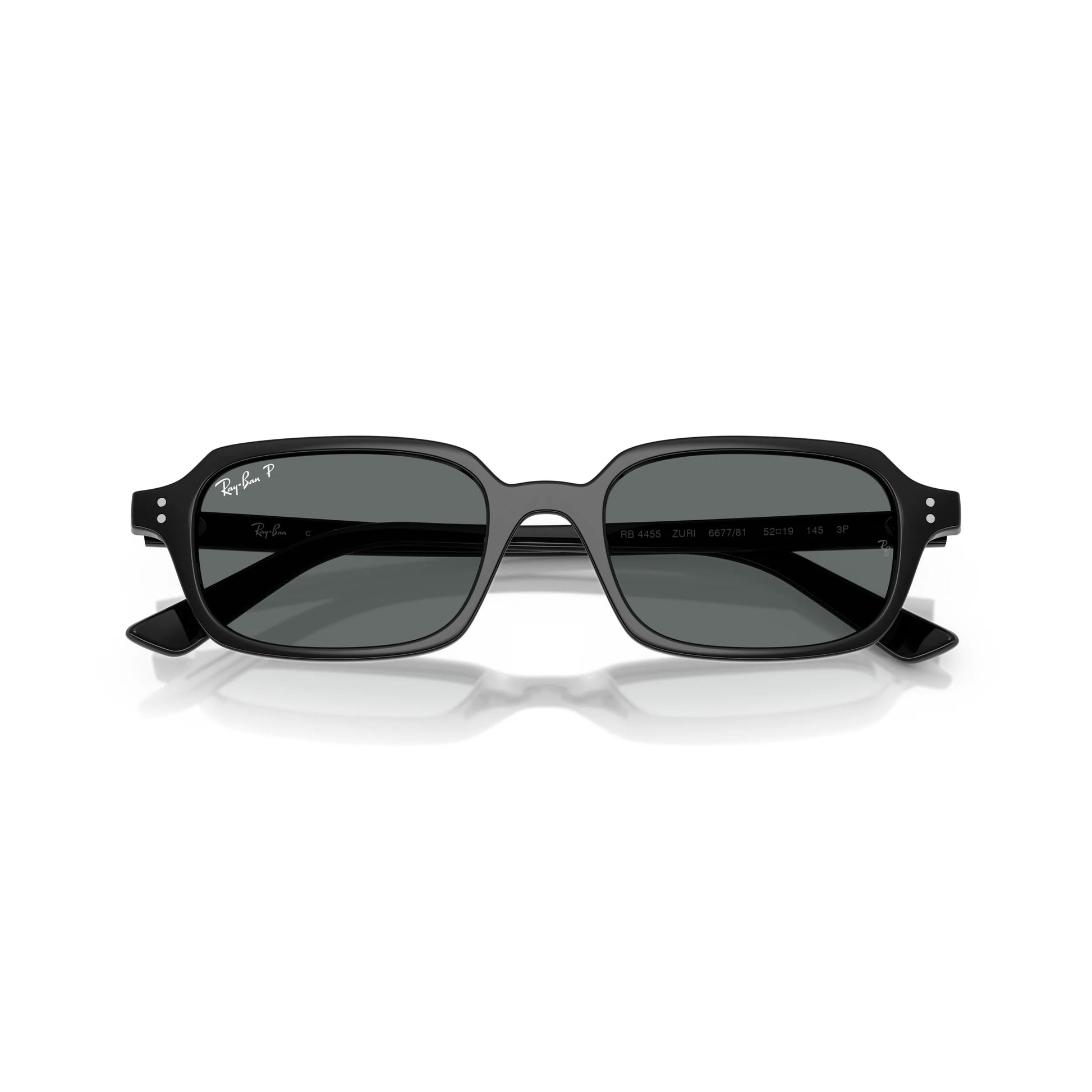 Occhiali da sole Ray-Ban RB4455 6677/81 Black Polarized rettangolari -dettagli2