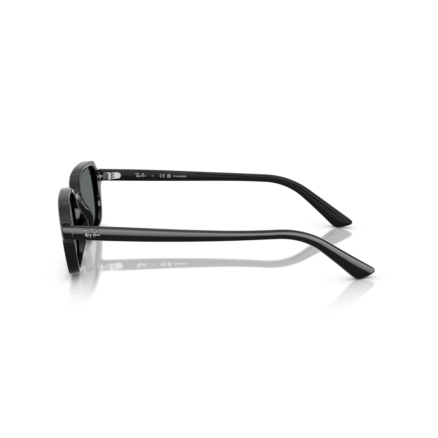 Occhiali da sole Ray-Ban RB4455 6677/81 Black Polarized rettangolari -dettagli