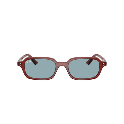 Occhiali da sole Ray-Ban RB4455 680980 Marrone Ruggine Blue rettangolari