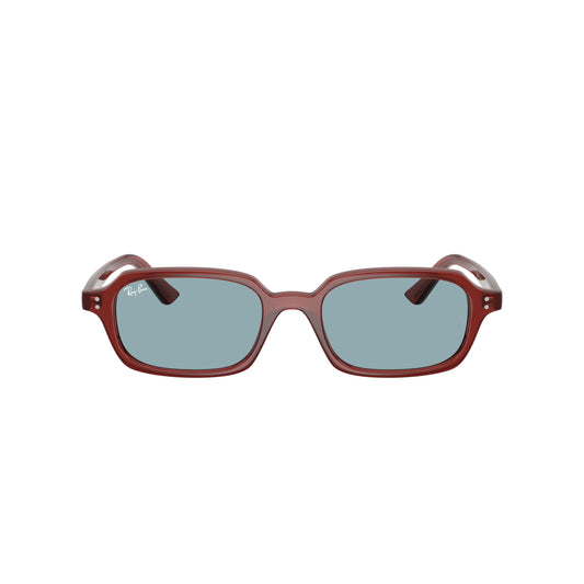 Occhiali da sole Ray-Ban RB4455 680980 Marrone Ruggine Blue rettangolari