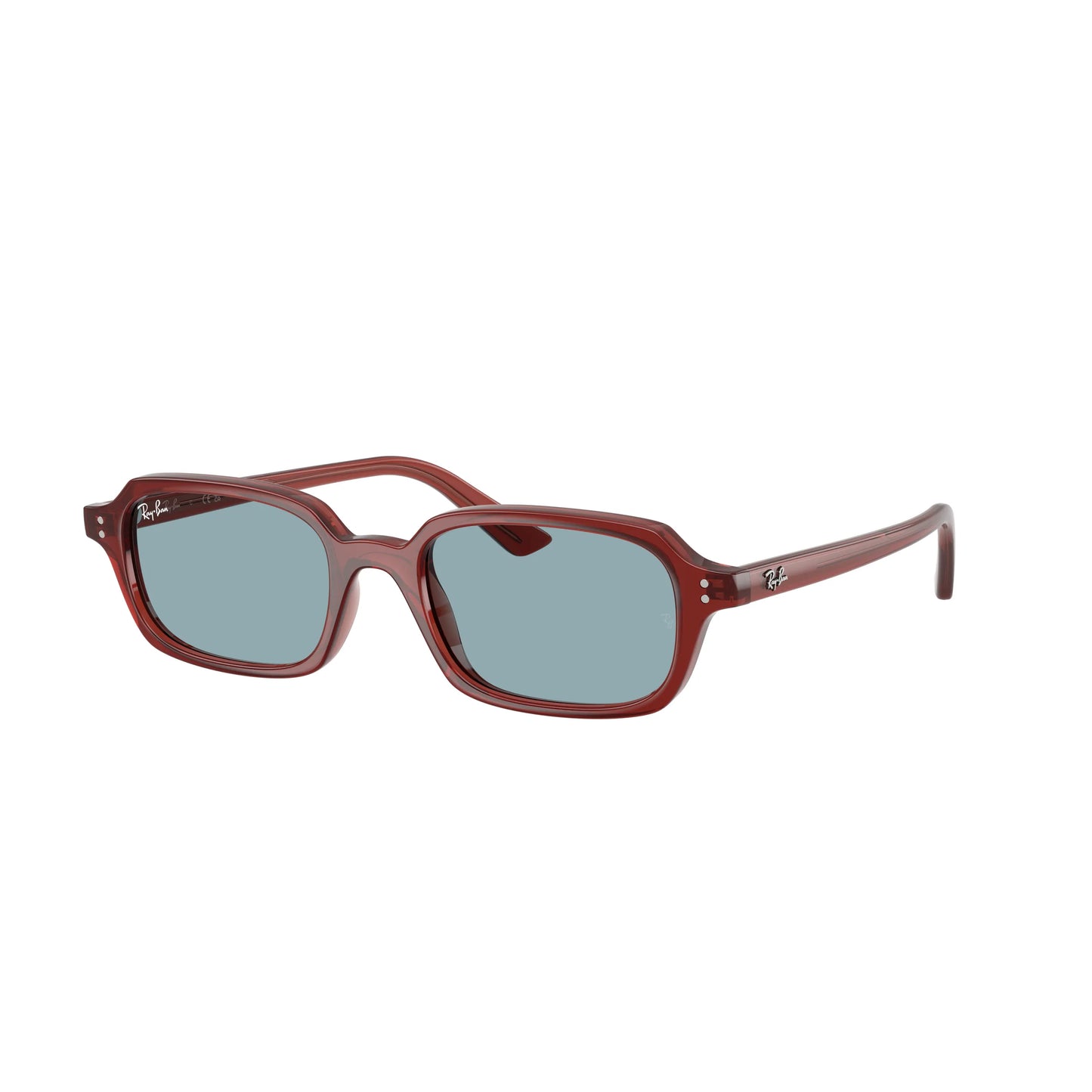 Occhiali da sole Ray-Ban RB4455 680980 Marrone Ruggine Blue rettangolari -laterale