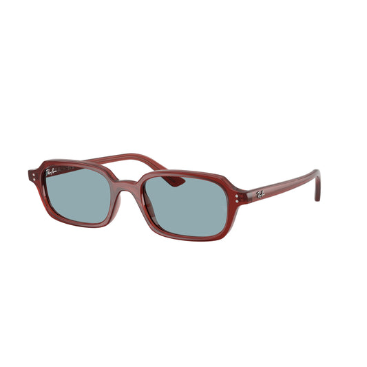Occhiali da sole Ray-Ban RB4455 680980 Marrone Ruggine Blue rettangolari -laterale