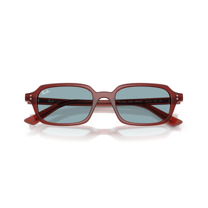Occhiali da sole Ray-Ban RB4455 680980 Marrone Ruggine Blue rettangolari -dettagli2