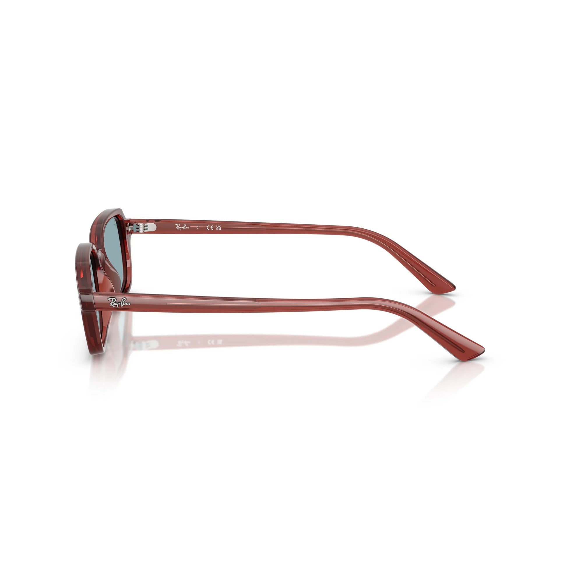 Occhiali da sole Ray-Ban RB4455 680980 Marrone Ruggine Blue rettangolari -dettagli