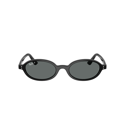 Occhiali da sole Ray-Ban RB4472 667781 Black Grey Polarized ovali