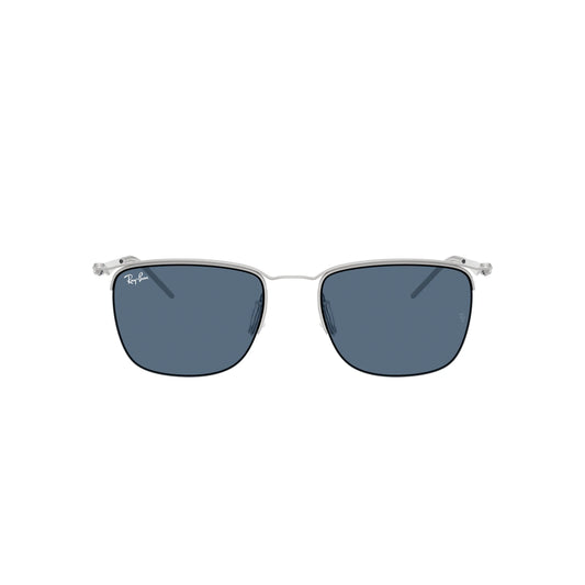 Lunettes de soleil Ray-Ban RB8550 928380 Argent rectangulaire