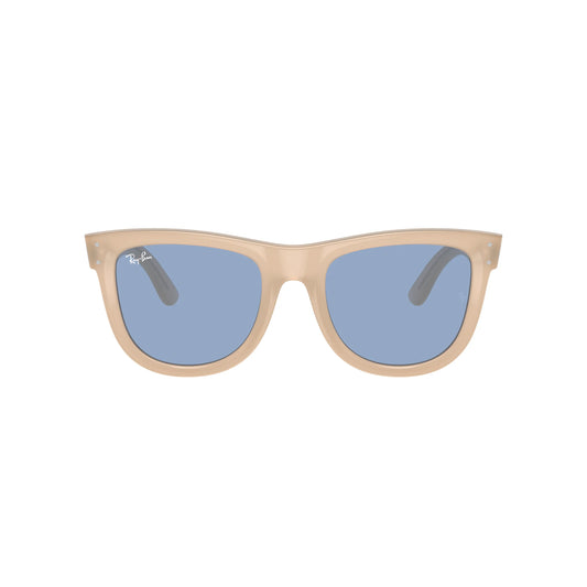 Occhiali da sole Ray-Ban Wayfarer Reverse RBR0502S 678072 Beige opalino-Azzurro