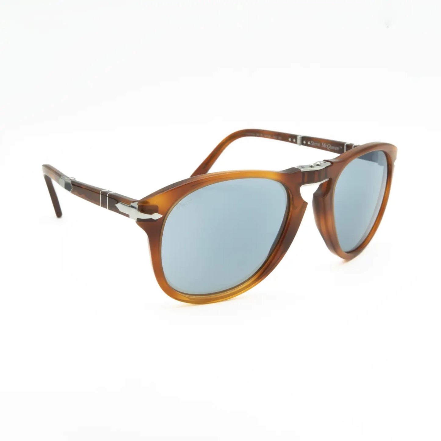 Occhiali da sole Persol Steve McQueen 714 S-M 96/56 Light Havana rotondi