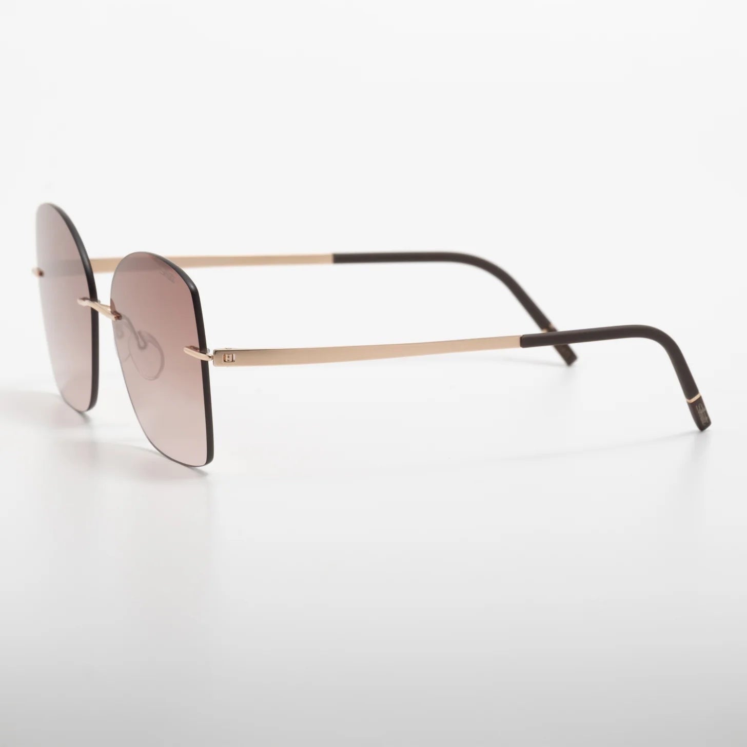 Occhiale da sole Silhouette Terranea 8193 75 3530 Rosegold / Darkbrown-laterale
