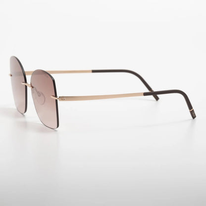 Occhiale da sole Silhouette Terranea 8193 75 3530 Rosegold / Darkbrown-laterale