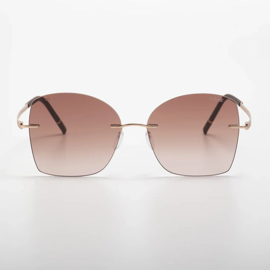 Occhiale da sole Silhouette Terranea 8193 75 3530 Rosegold / Darkbrown