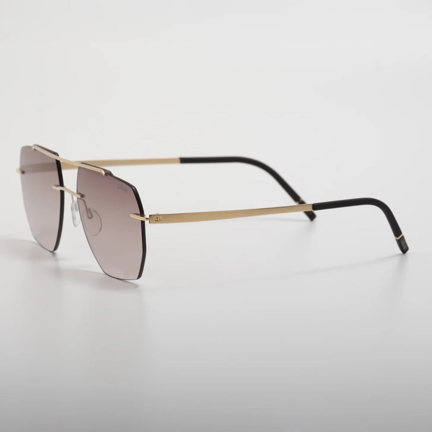 Occhiale da sole Silhouette Rincon 8746 75 7620 Gold / Darkbrown-laterale
