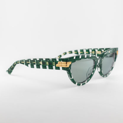 Occhiale da sole Bottega Veneta BV1035S 008 Green-laterale