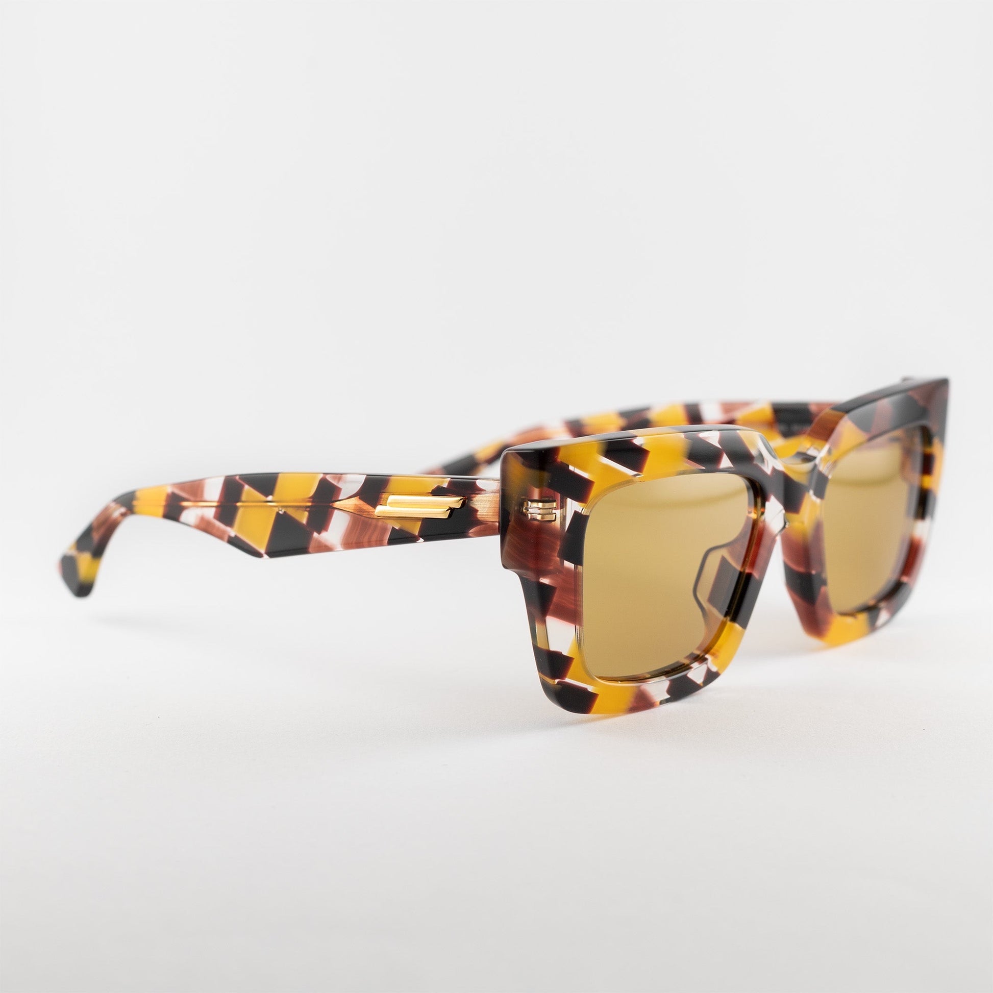 Occhiale da sole Bottega Veneta BV1212S 009 Yellow-laterale