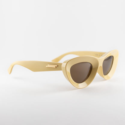Occhiale da sole Bottega Veneta BV1325S 002 Yellow-laterale