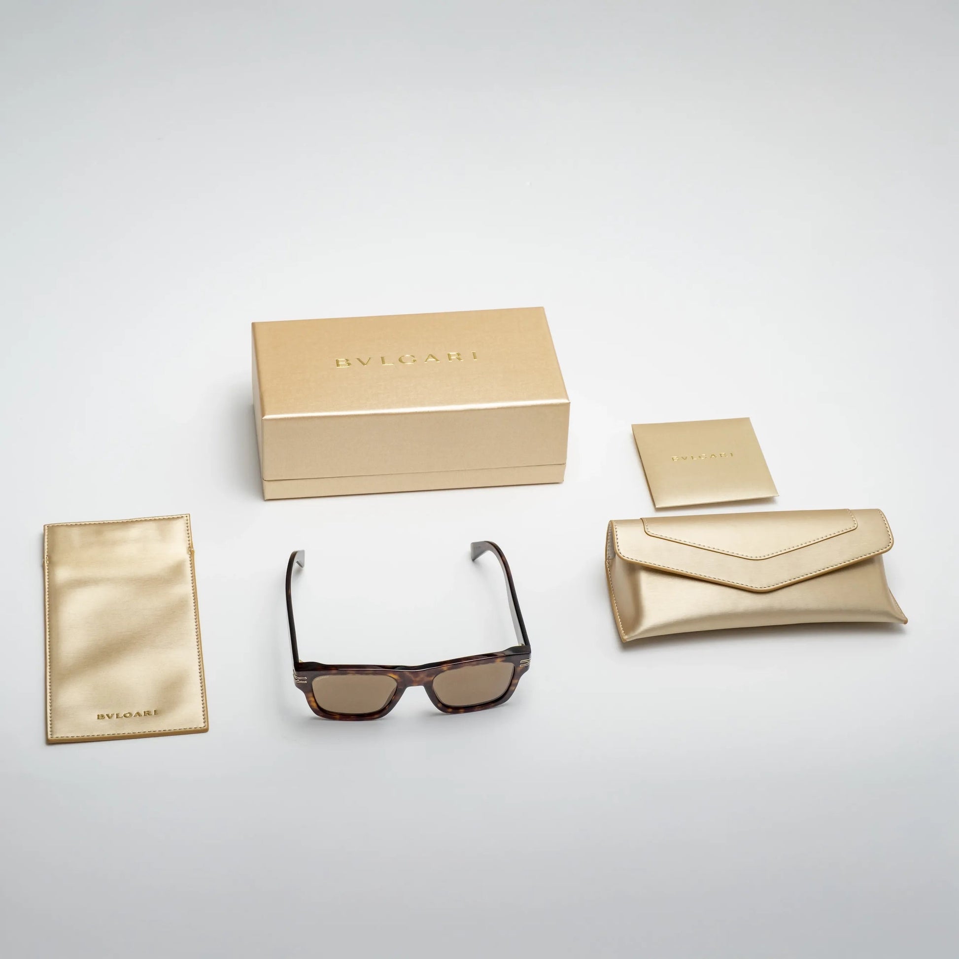 Occhiale da sole Bulgari BV40015I 52H Havana-dettagli