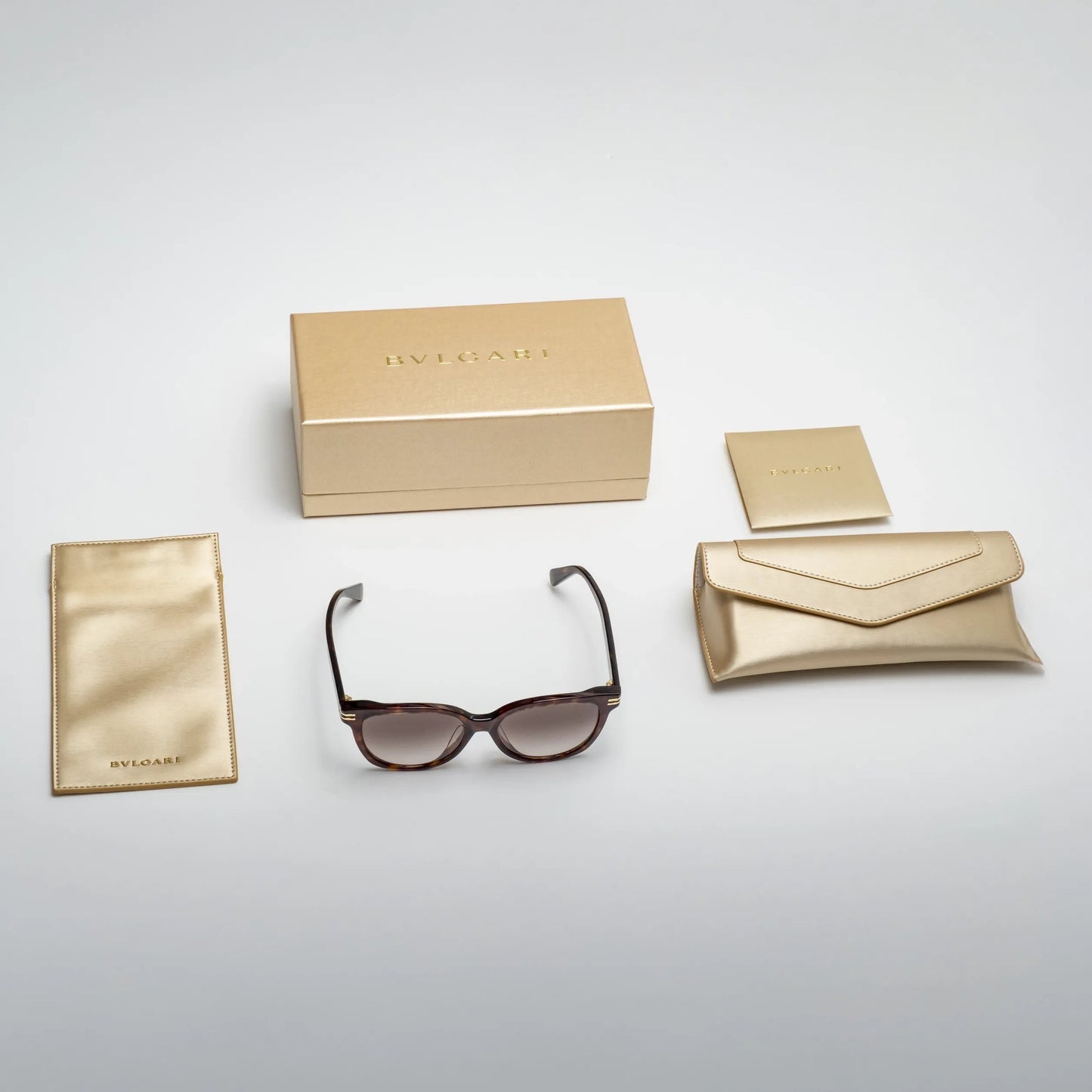 Occhiale da sole Bulgari BV40027F 52F Havana-dettagli