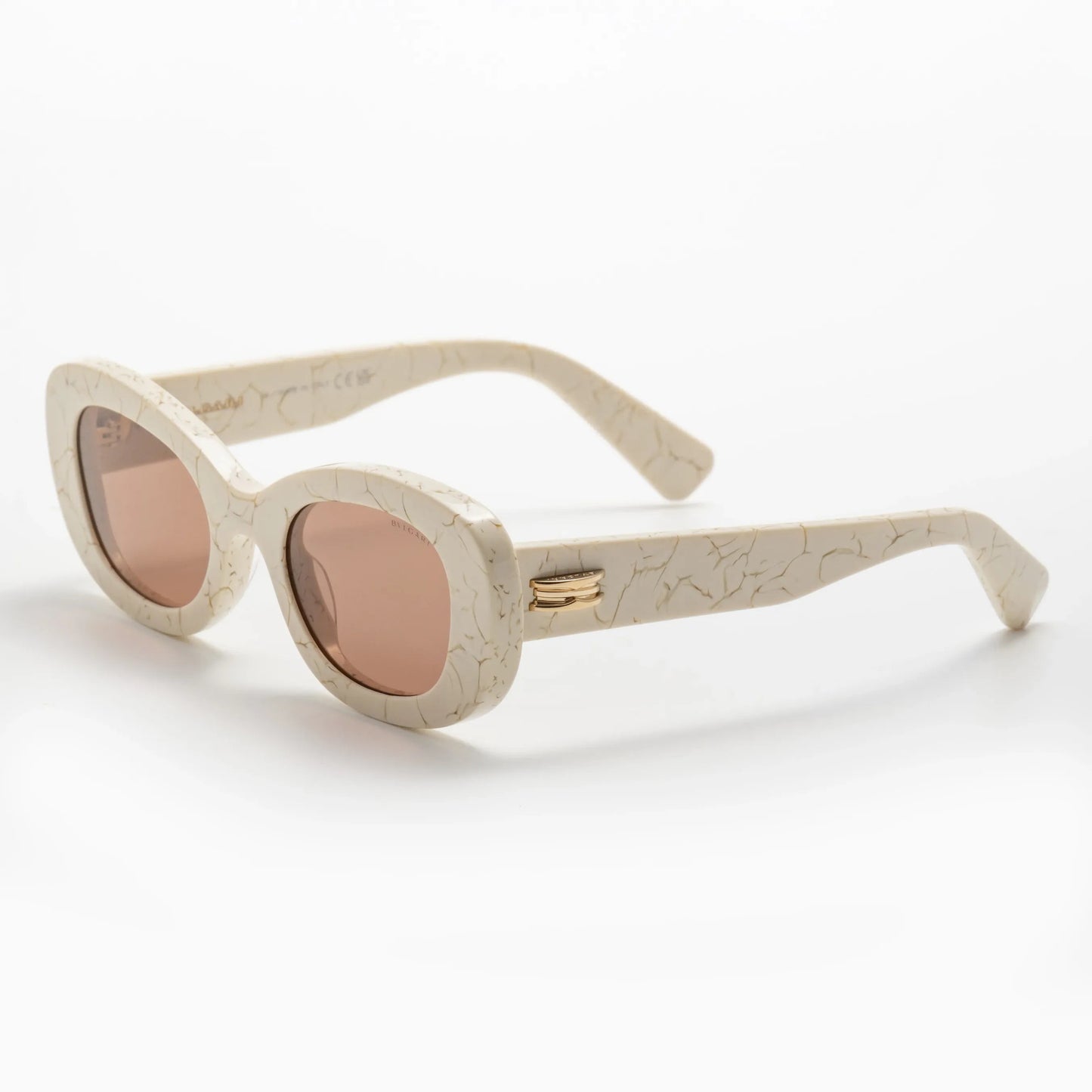 Occhiale da sole Bulgari BV40039I 24E Marble white-laterale