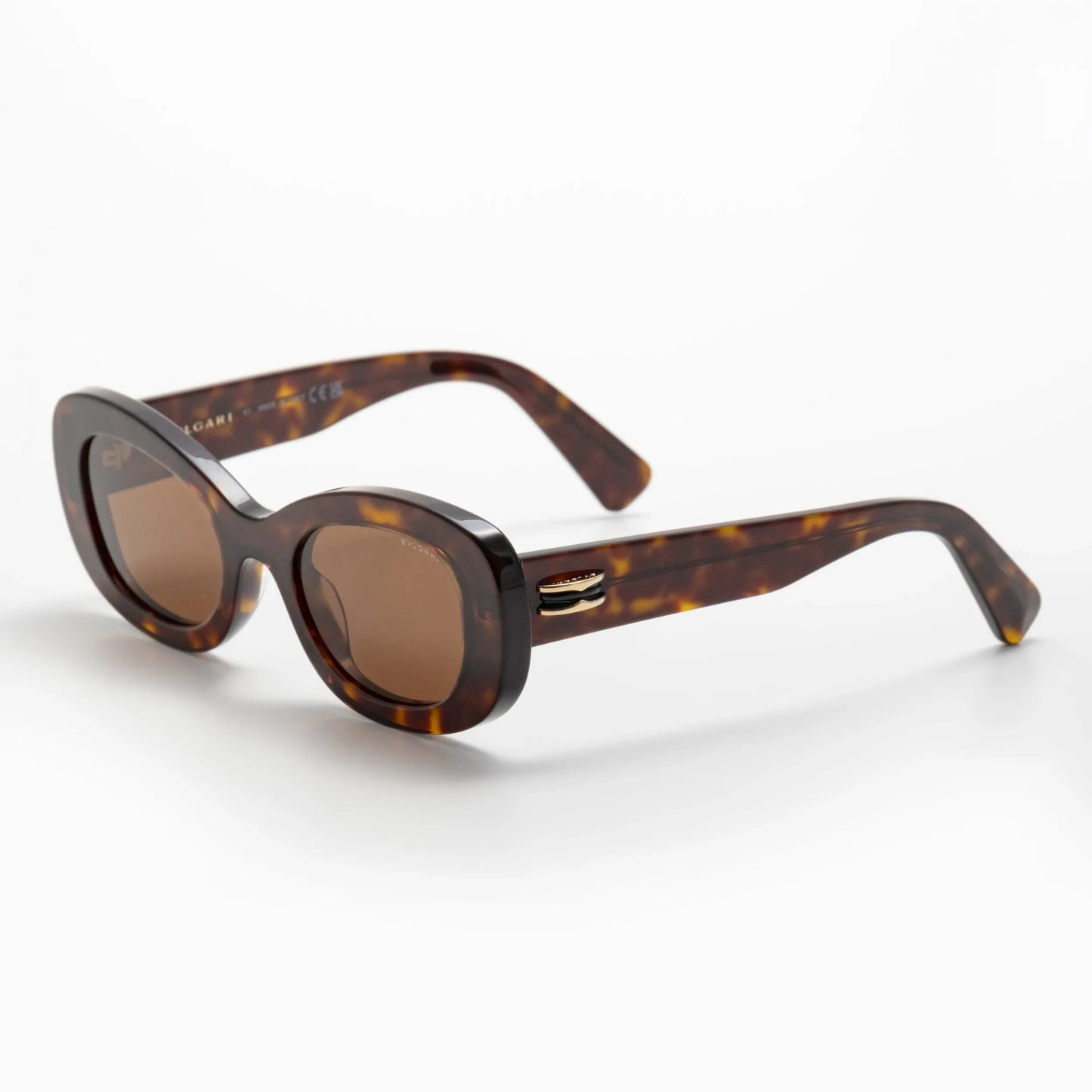 Occhiale da sole Bulgari BV40039I 52E Havana-laterale