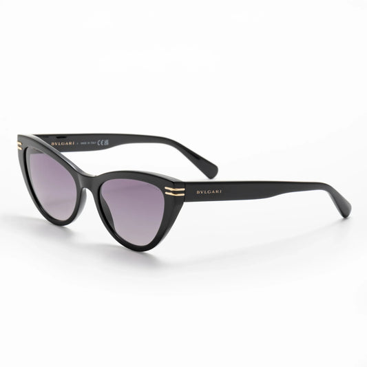 Occhiali da sole Bulgari BV40048I 01B cat-eye neri