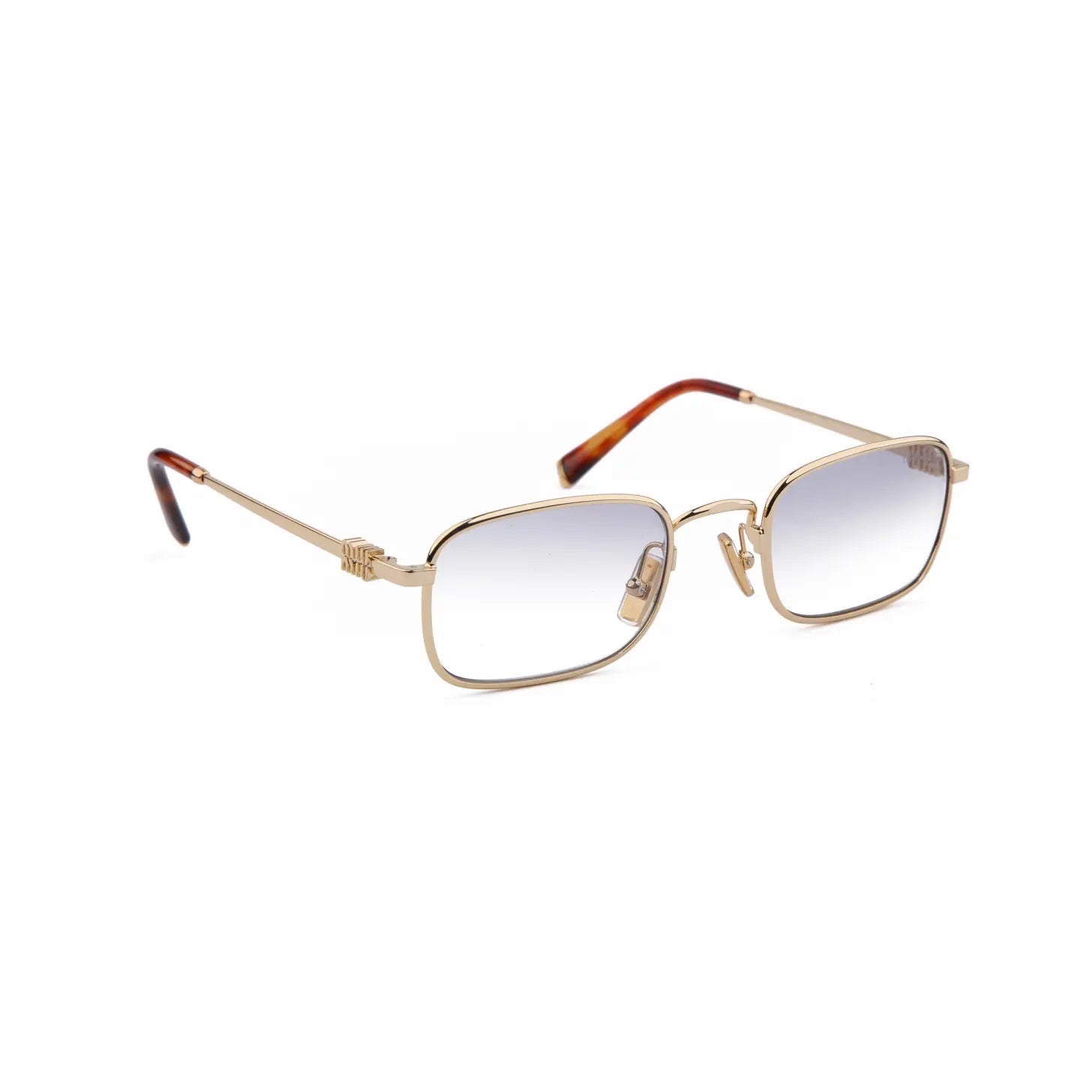 Occhiale da sole Miu Miu SMU A53 5AK04O Light Gold-laterale