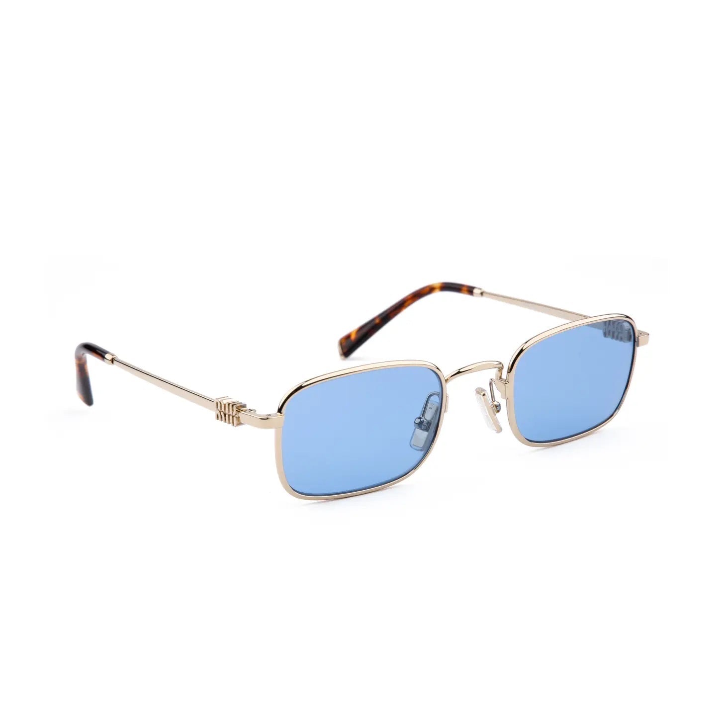 Occhiale da sole Miu Miu SMU A53 ZVN60O Gold/ Light Blu-laterale