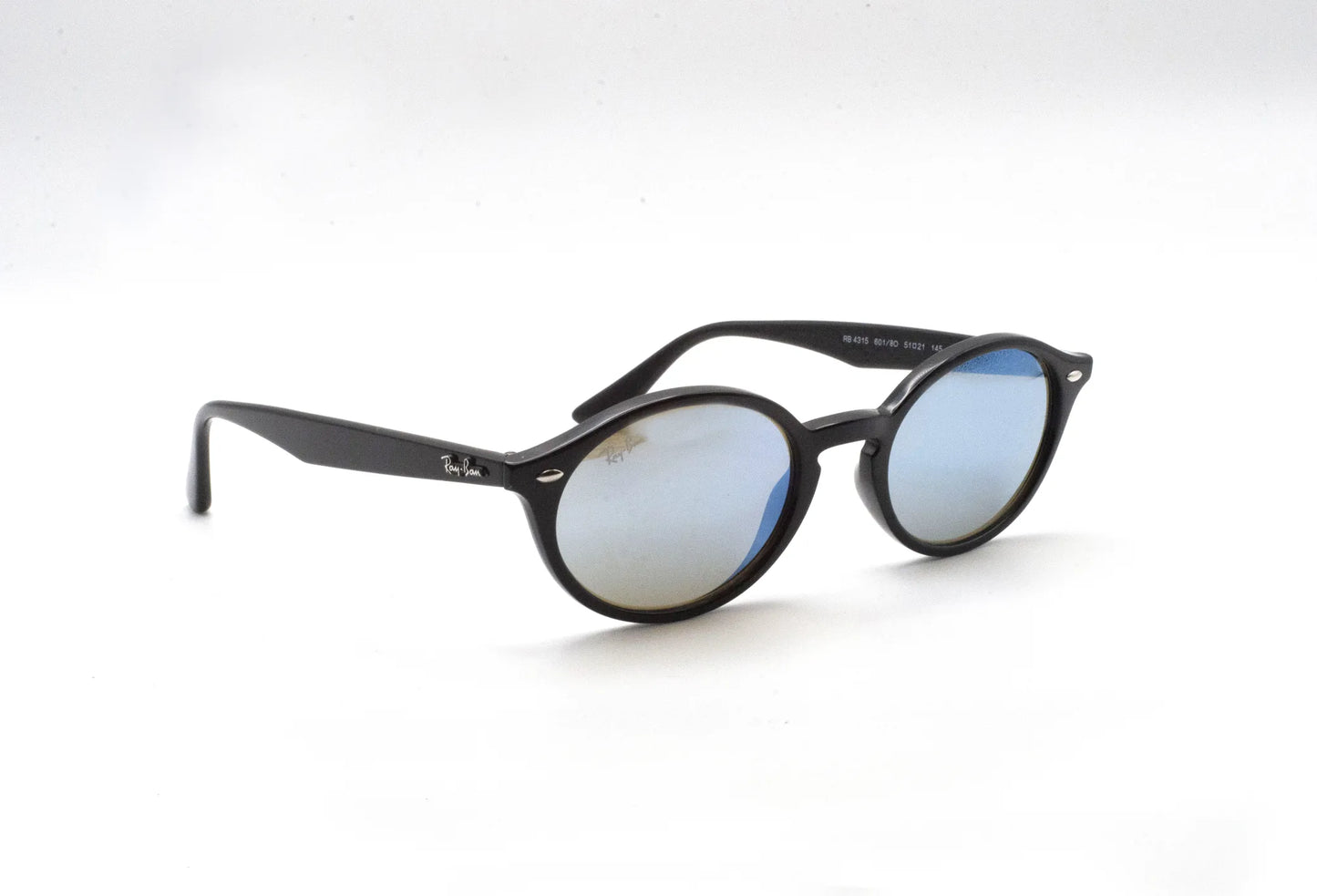 Occhiali da sole Ray-Ban RB4315 Black Blue Mirror ovali