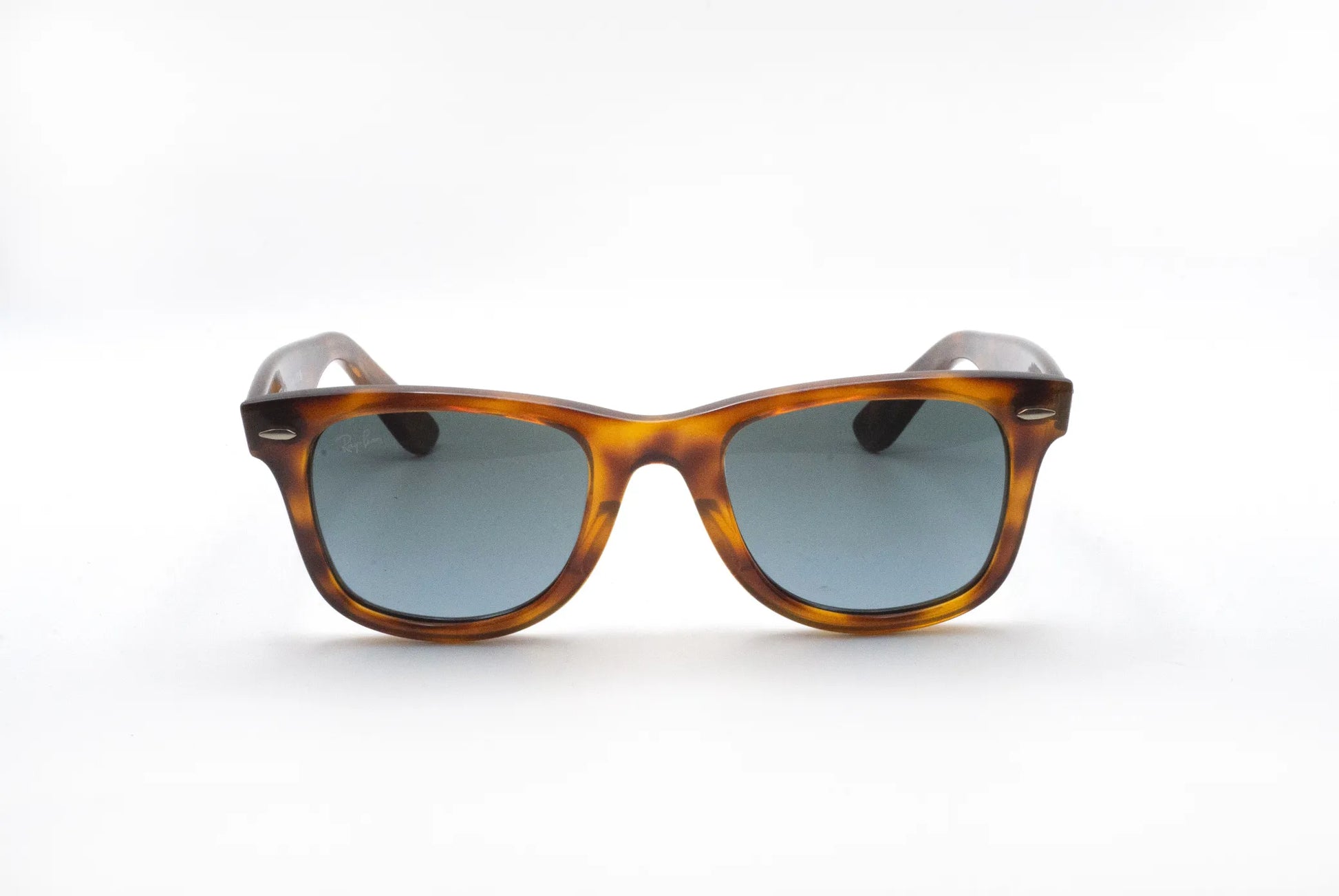 Occhiali da sole Ray-Ban Wayfarer RB4340 63973M Havana rosso rettangolari
