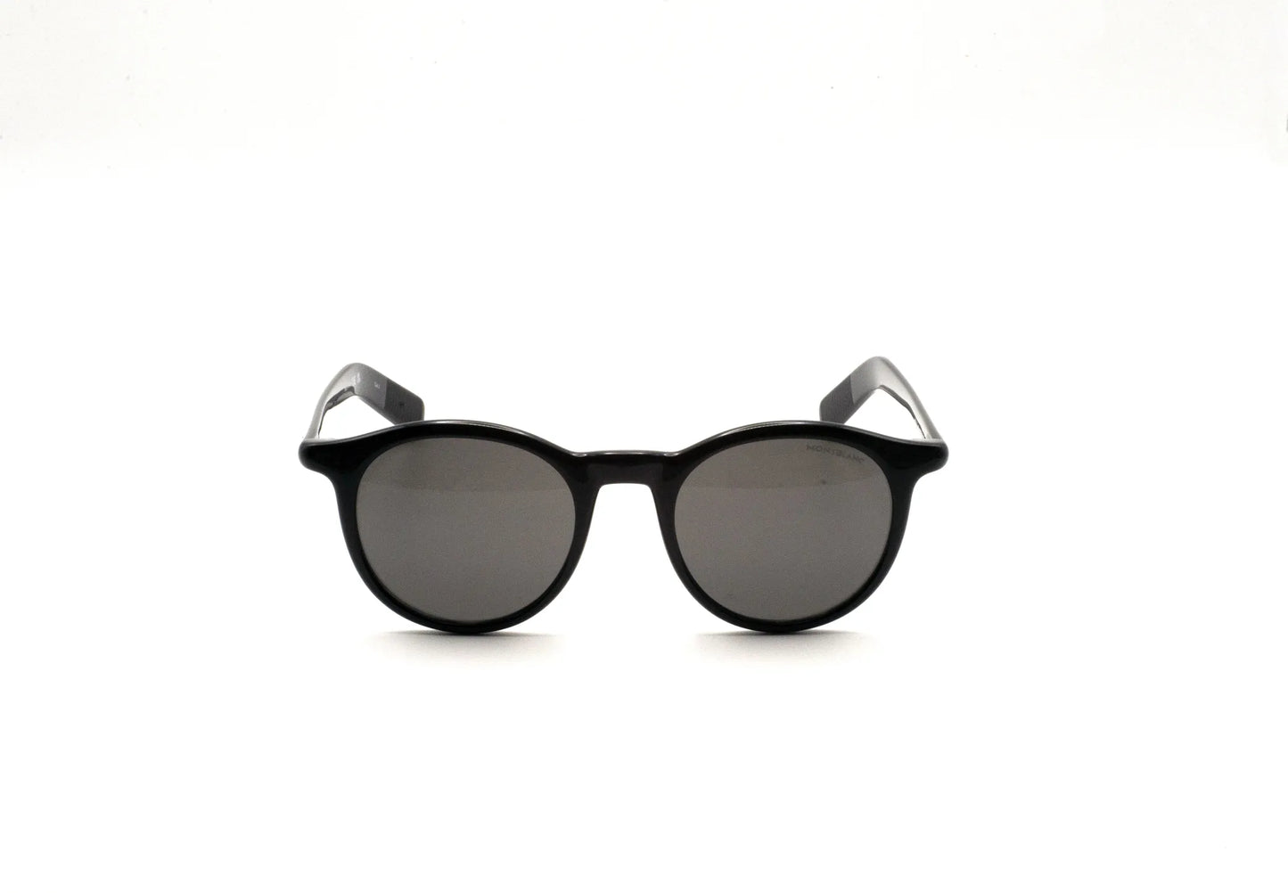 Occhiali da sole Montblanc MB0353S-001 Black Grey rotondi