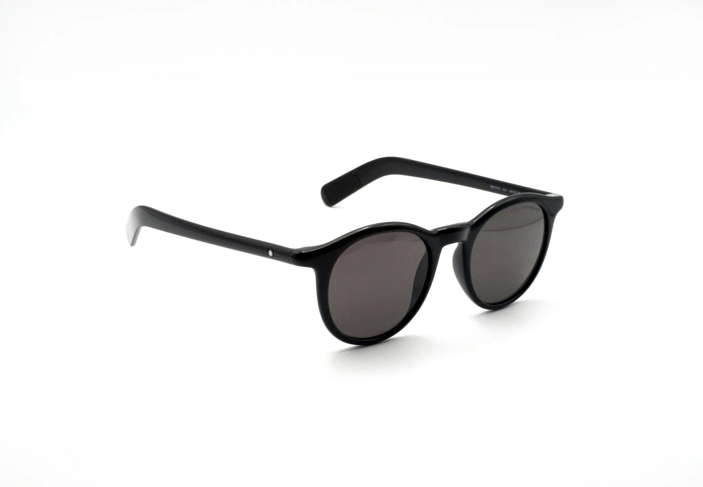 Occhiali da sole Montblanc MB0353S-001 Black Grey rotondi