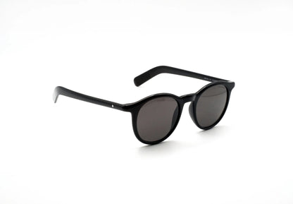 Occhiali da sole Montblanc MB0353S-001 Black Grey rotondi
