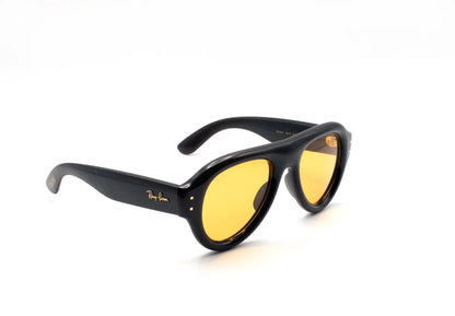 Occhiali da sole Ray-Ban A$AP Rocky Aviator Puffer RB4925 601/7 Black Orange aviator