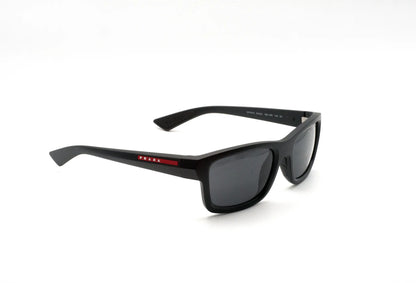 Occhiali da sole Prada Linea Rossa PS B10S 1BO08Z Nero Opaco squadrati