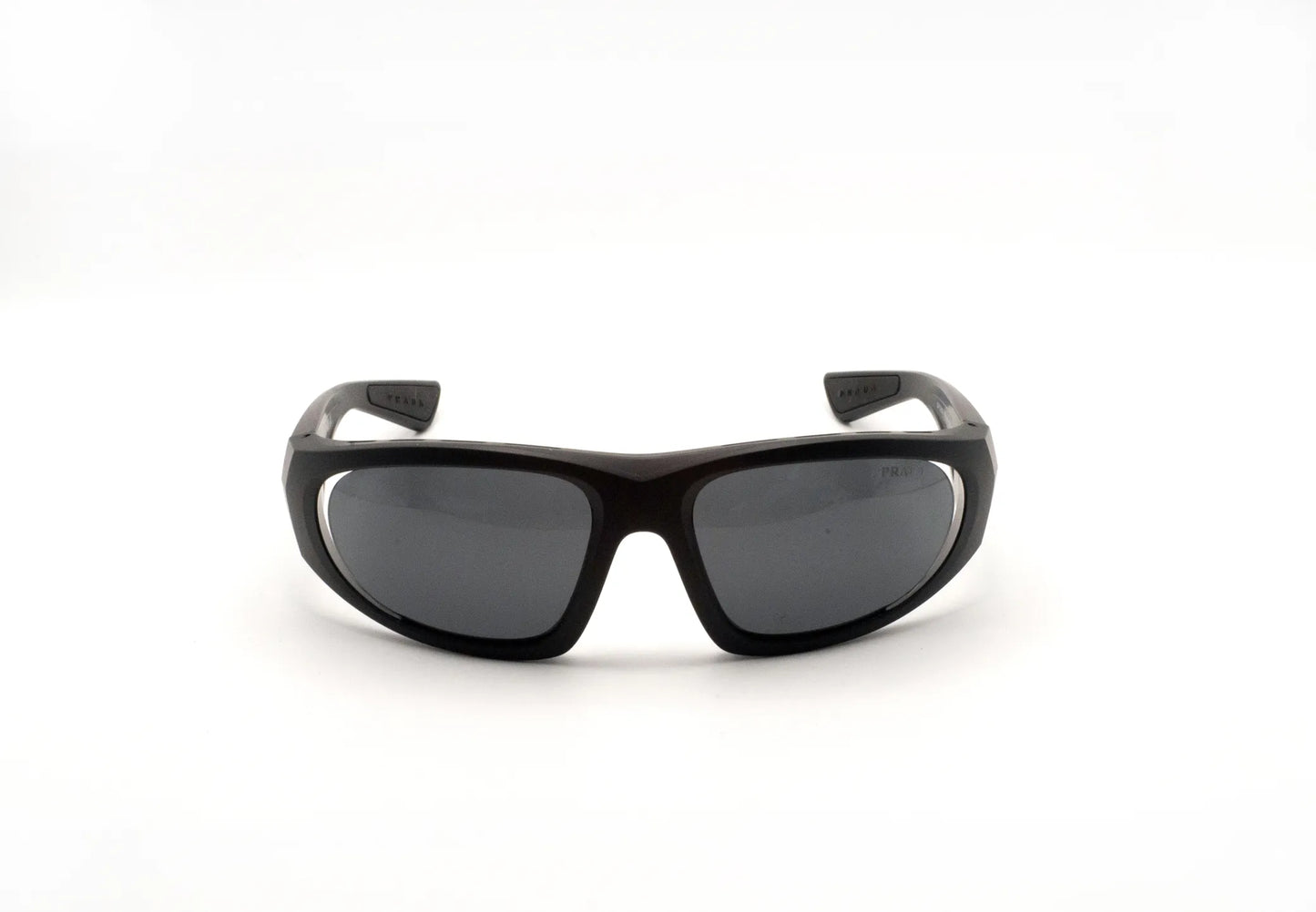 Occhiali da sole Prada Linea Rossa PS B03S 1BO06F Nero Opaco avvolgenti
