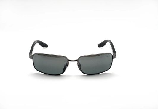 Occhiali da sole Prada Linea Rossa PS B54S 5AV41A Grigio Metallizzato rettangolari